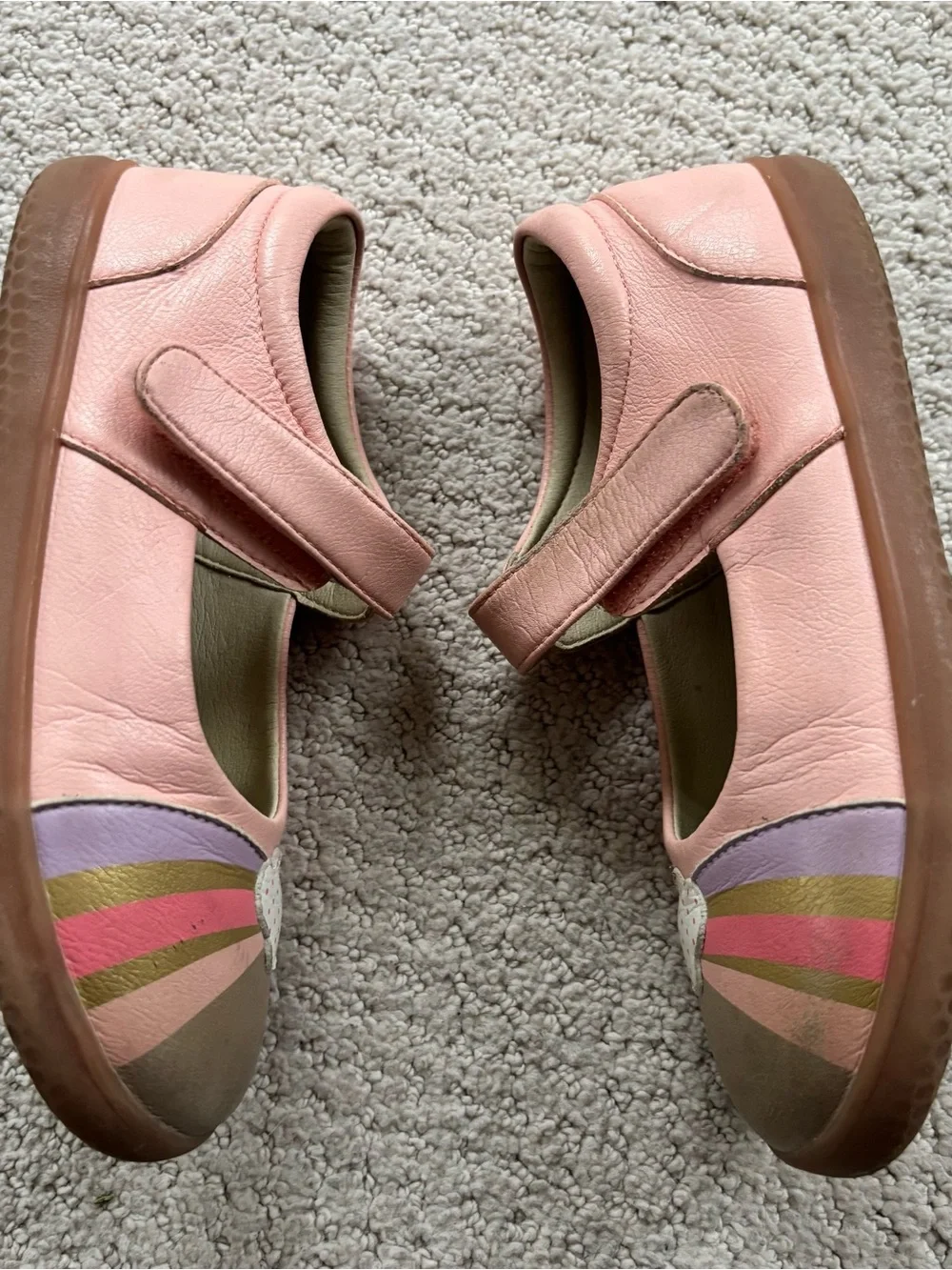 Livie & Luca rainbow hope Pink Rainbow Cloud Mary Jane Kids Shoes